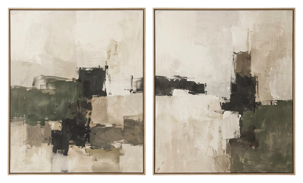 Abstract diptych